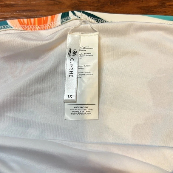 Cupshe High Waisted Floral Plus Size Bikini Bottom 1X - Picture 3 of 9